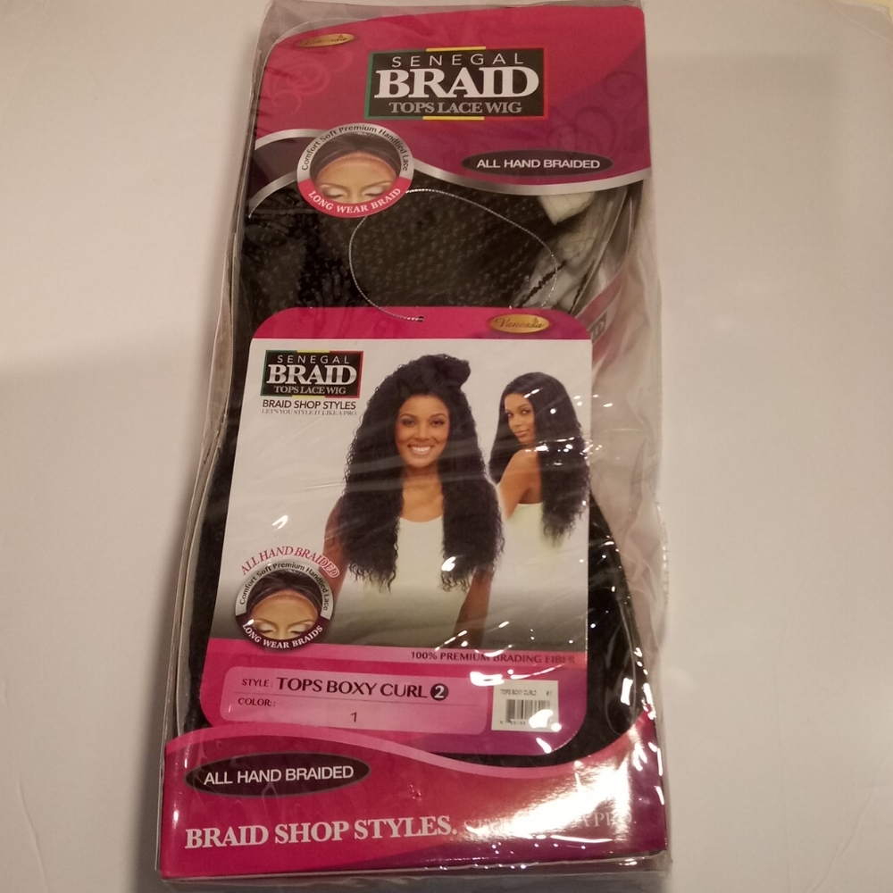 SENEGAL BRAID TOPS LACE WIG TOP BOXY CURL 2